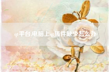 qt平台,电脑上qt插件缺少怎么办