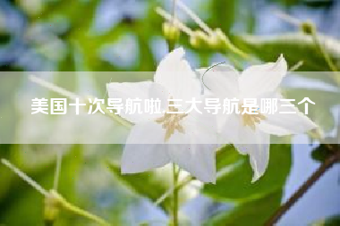 美国十次导航啦,三大导航是哪三个
