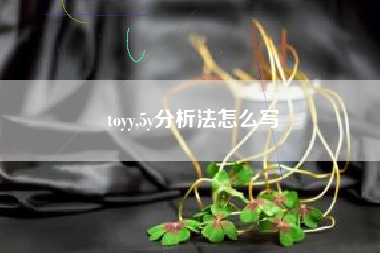 toyy,5y分析法怎么写
