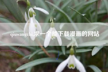 qiuwangzhi,求一个能下载漫画的网站