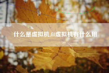 什么是虚拟机,fil虚拟机有什么用