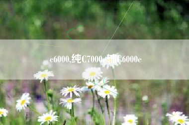 c6000,纯C7000e辅C6000e