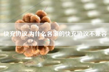 快充协议,为什么各家的快充协议不兼容