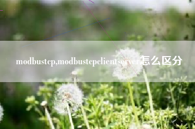 modbustcp,modbustcpclientserver怎么区分