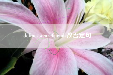 defines,wearefriends改否定句