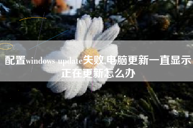 配置windows update失败,电脑更新一直显示正在更新怎么办