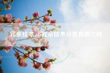 冗余技术,plc冗余技术分类有哪三种