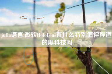 julia语言,微软HoloLens有什么特别值得称道的黑科技吗