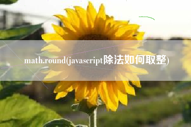 math.round(javascript除法如何取整)