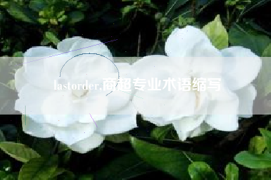 lastorder,商超专业术语缩写