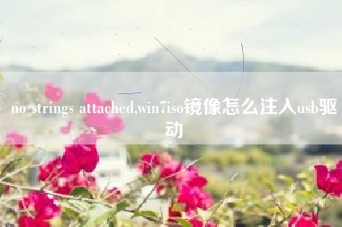 no strings attached,win7iso镜像怎么注入usb驱动