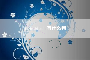 tachi,3dtachi有什么用