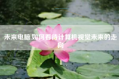 未来电脑,如何看待计算机视觉未来的走向