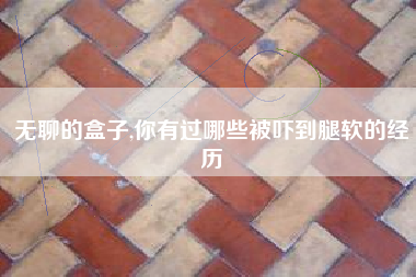 无聊的盒子,你有过哪些被吓到腿软的经历