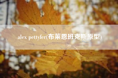 alex pettyfer(布莱恩班克斯原型)