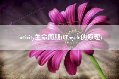 activity生命周期(lifecycle的原理)