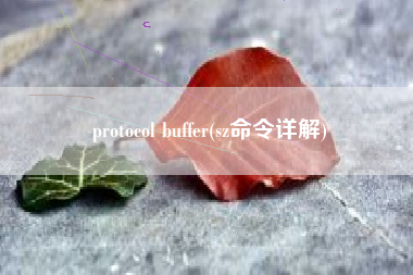 protocol buffer(sz命令详解)