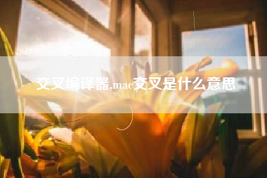 交叉编译器,mac交叉是什么意思