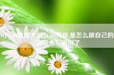 小SAO货用大JI巴CAO死你,是怎么跟自己的奇葩舍友闹掰了