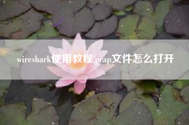 wireshark使用教程,pcap文件怎么打开