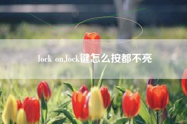 lock on,lock键怎么按都不亮