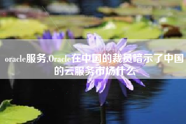 oracle服务,Oracle在中国的裁员暗示了中国的云服务市场什么