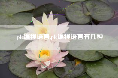 plc编程语言,plc编程语言有几种