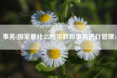 事务(国家要什么对宗教和事务进行管理)