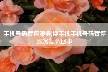 手机号码暂停服务,换手机手机号码暂停服务怎么回事