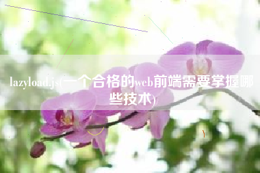 lazyload.js(一个合格的web前端需要掌握哪些技术)