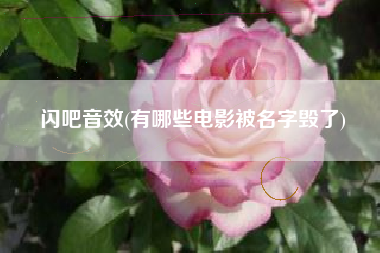 闪吧音效(有哪些电影被名字毁了)