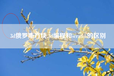 3d俄罗斯方块,3d编程和scratch的区别
