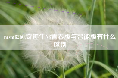 msm8260,奇迹牛N8青春版与智能版有什么区别