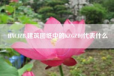 HACJZB,建筑图纸中的KZGZDJ代表什么