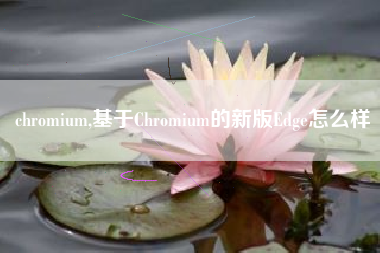 chromium,基于Chromium的新版Edge怎么样