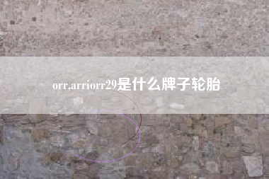 orr,arriorr29是什么牌子轮胎
