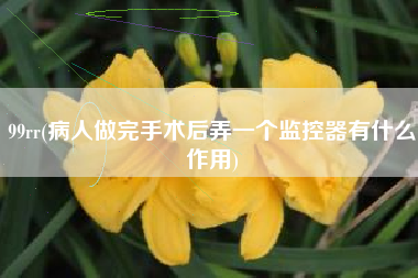 99rr(病人做完手术后弄一个监控器有什么作用)
