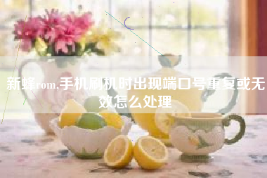 新蜂rom,手机刷机时出现端口号重复或无效怎么处理