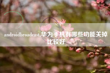 androidbroadcast,华为手机有哪些功能关掉比较好