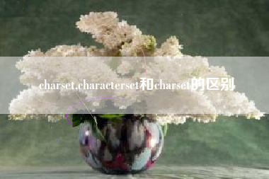 charset,characterset和charset的区别