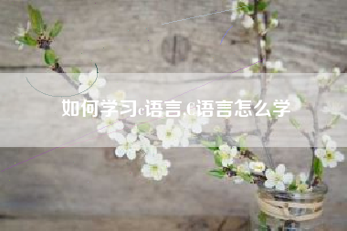 如何学习c语言,C语言怎么学