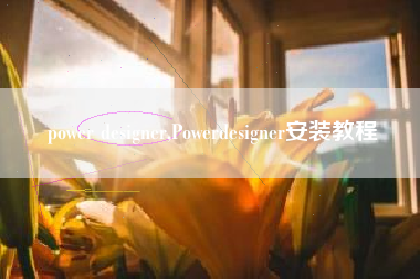 power designer,Powerdesigner安装教程