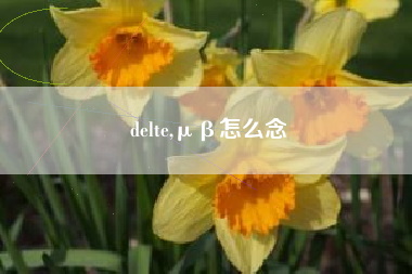 delte,μβ怎么念