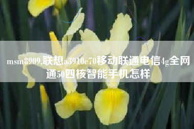 msm8909,联想a3910e70移动联通电信4g全网通50四核智能手机怎样