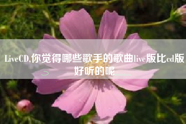LiveCD,你觉得哪些歌手的歌曲live版比cd版好听的呢