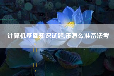 计算机基础知识试题,该怎么准备法考