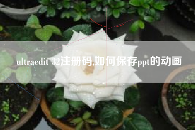 ultraedit 32注册码,如何保存ppt的动画