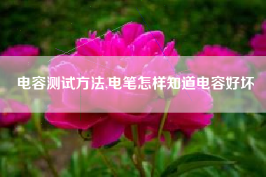 电容测试方法,电笔怎样知道电容好坏
