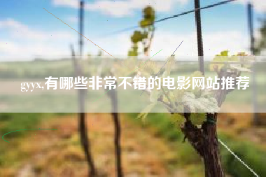 gyyx,有哪些非常不错的电影网站推荐