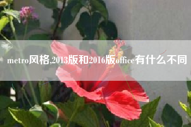 metro风格,2013版和2016版office有什么不同